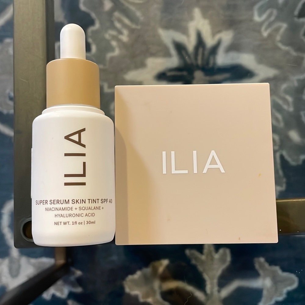Ilia skin tint & bronzer